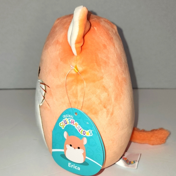 ERICA 🐹 Peach Chinchilla Original Squishmallow by Kelly Toy ☆》NWT《☆ - Picture 2 of 8